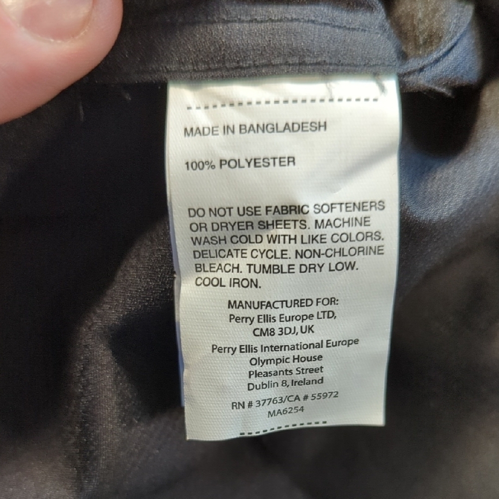Perry Ellis Charcoal Dress Shirt - Picture 8 of 12